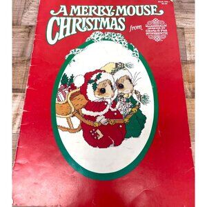 A Merry Mouse Christmas Cross-Stitch Pattern Book By Gloria & Pat